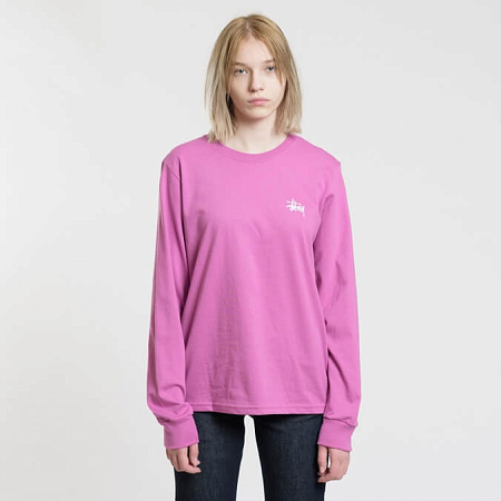 Лонгслив Stussy Basic Stussy Berry 2992600-BERRY